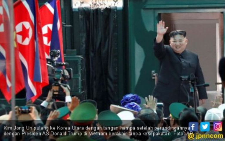 Kim Jong Un Pulang Tanpa Hasil, Sangat Malu