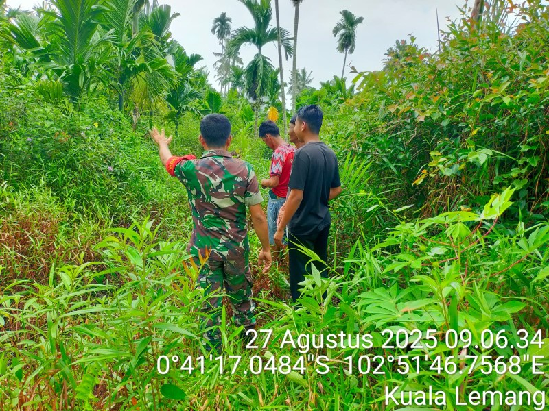 Patroli dan Sosialisasi Karhutla Berjalan Lancar di Wilayah Binaan Koramil 09/Kemuning
