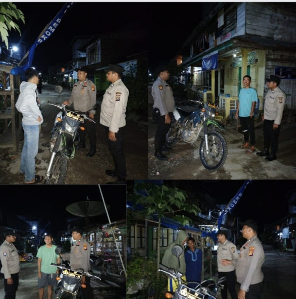 Jaga Kamtibmas Personil Polsek Gaung Rutin Laksanakan Giat KRYD di Wilayah Kecamatan Gaung