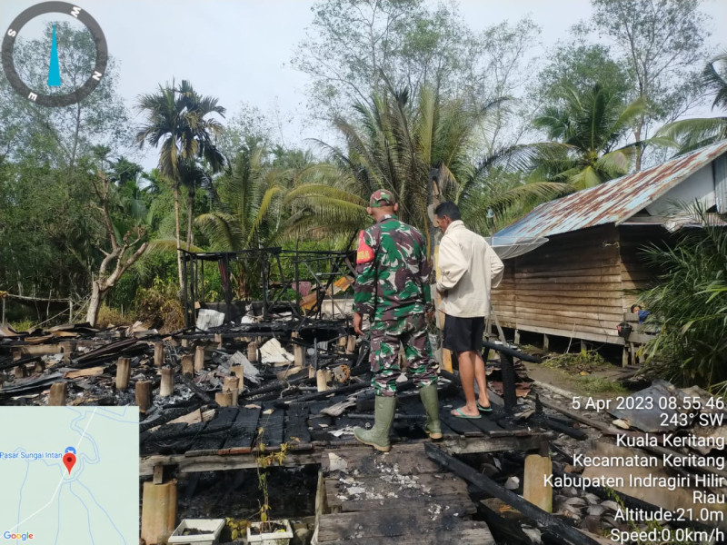 Salah Satu Rumah Warga Di Lalap Jago Merah