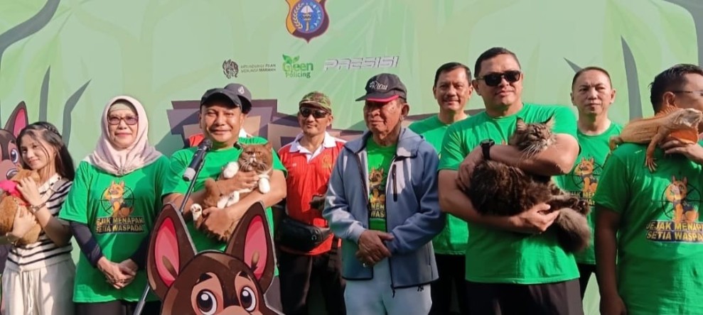 Polda Riau Gelar Pet Parade Kenang Reno, Anjing Pelacak K9 Pahlawan Kemanusiaan