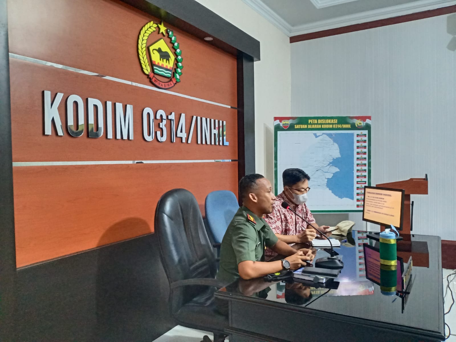 Soal Ketahanan Pangan, Dinas TPHPKP Inhil dan Kodim 0314/Inhil Gelar Rapat Koordinasi  