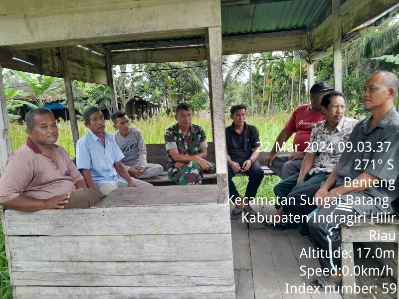 Ciptakan Kamtibmas, Koramil 07/Reteh Saling Jaga Hubungan Baik Antar Sesama