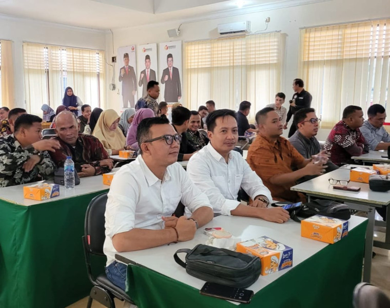 Ketua Bawaslu Kabupaten Inhil Ikuti Rapat Koordinasi Pengawasan dan Pemantauan Pemberitaan, Penyiaran dan Iklan Kampanye
