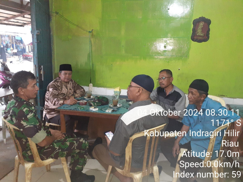 Koramil 07/Reteh Giat Komsos Untuk Menciptakan Pemilu Damai 2024