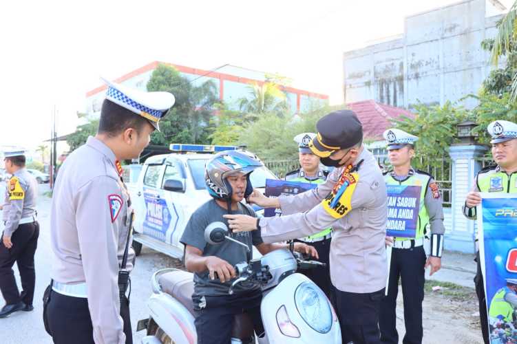 Kapolres Rohil Gelar Kampanye Keselamatan Tertib Berlalulintas