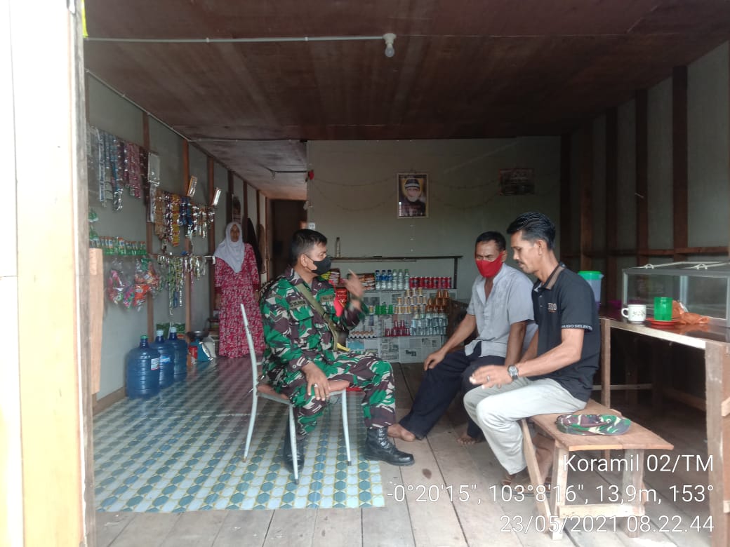 Rutin Komsos Bersama Warga Binaan Dilakukan Babinsa 02/Tanah Merah