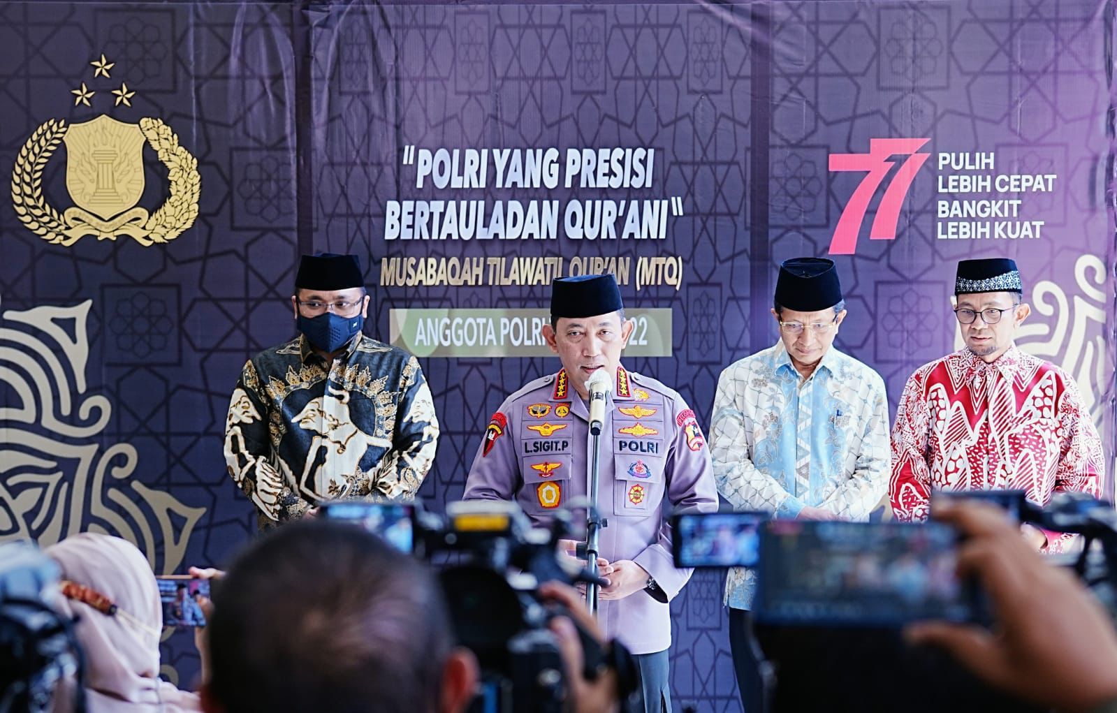 Anugerah MTQ Polri, Kapolri Berharap Terbentuknya SDM Unggul Berakhlak yang Diharapkan Masyarakat 