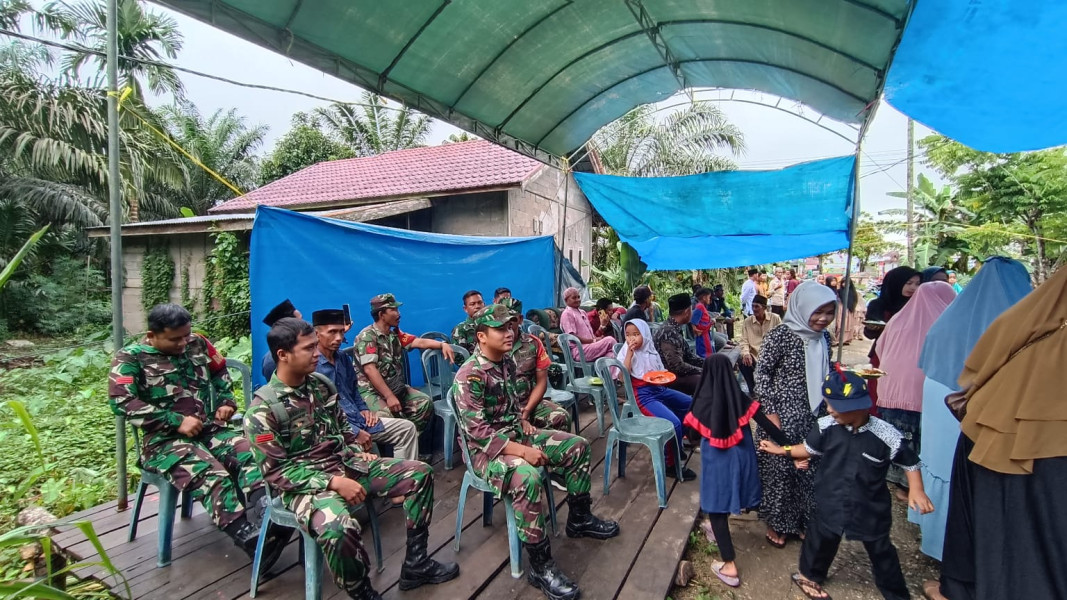 Warga Binaan Gelar Tahlil, Anggota Koramil 03/Tpl Hadiri Berikan Doa Dan Moril