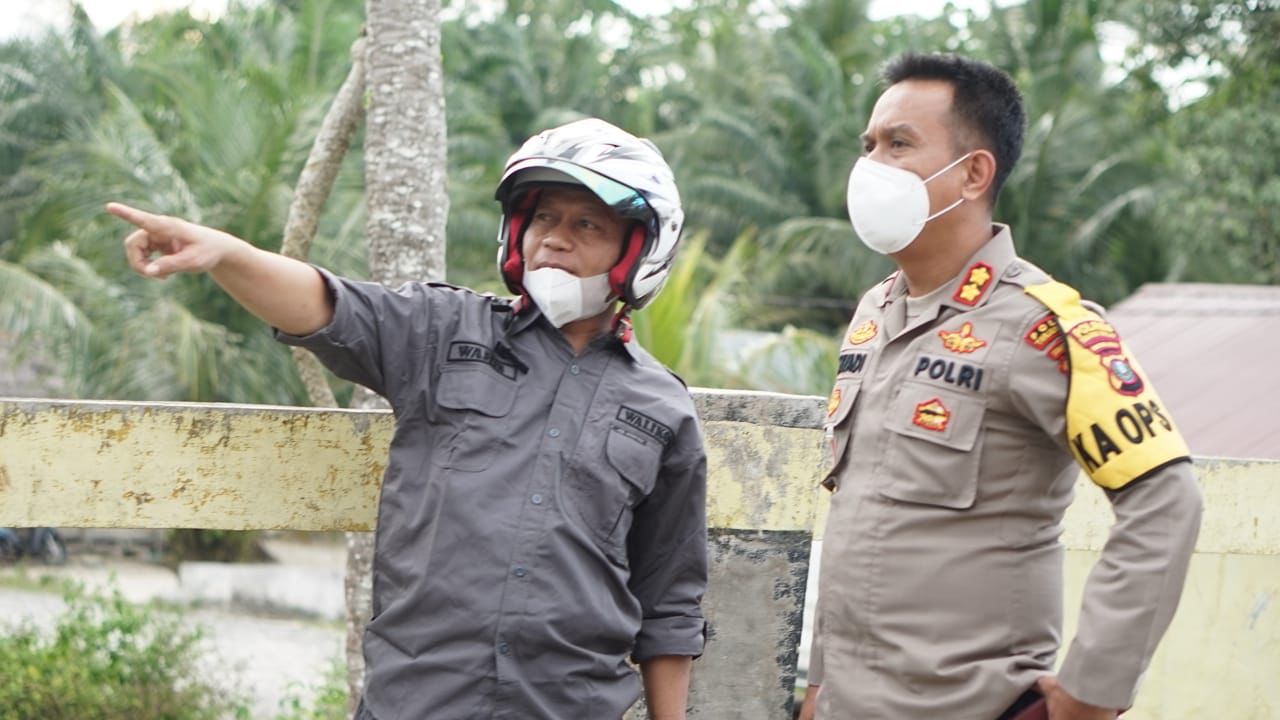 Antisipasi Debit Air di Sei Dua Hulu, Plt Wali Kota dan Kapolres Tanjungbalai Tinjau Pasar Traktor