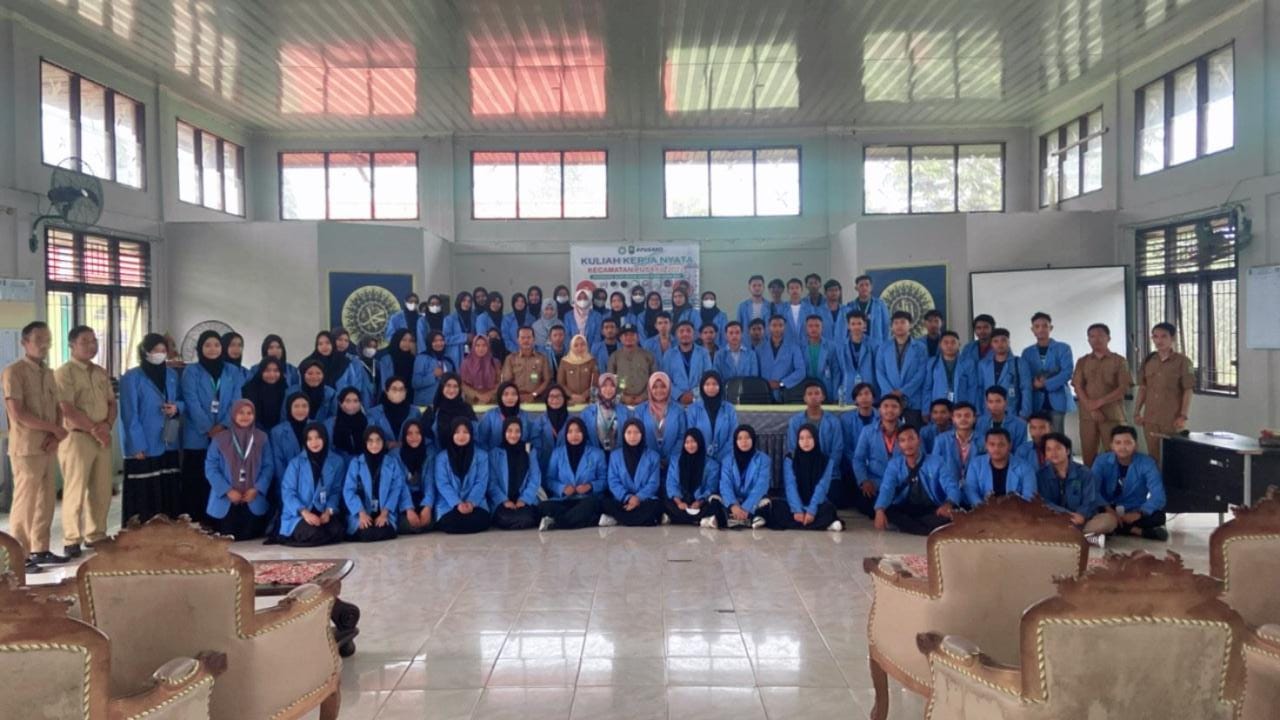 Penyambutan Mahasiswa KKN Uin Suska Riau Se-Kecamatan Pusako Tahun 2022