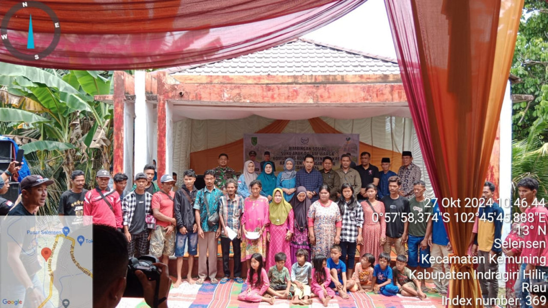 Danramil 09/Kmg Hadiri Bimbingan Sosial Suku Anak Dalam Warga Komunitas Adat Tertinggal Terpencil