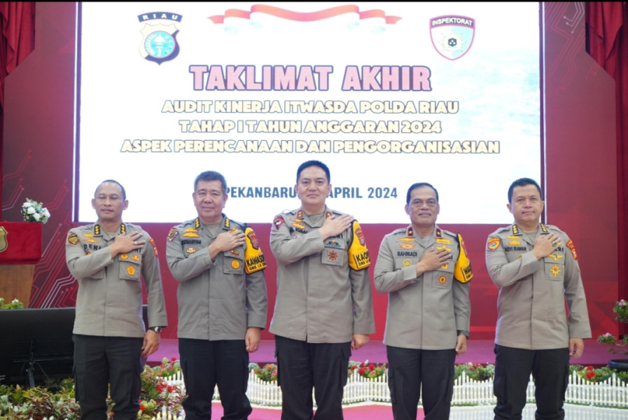 Kapolda Riau Hadiri Taklimat Akhir Audit Kinerja Irwasda, Sebut Ada Empat Poin Penting yang Harus Dilakukan