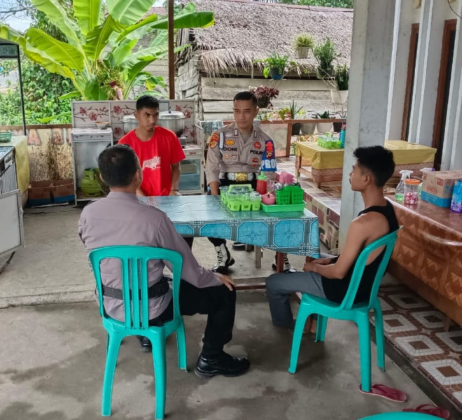 Polsek Kempas Edukasi Warga, Waspada Isu Hoaks