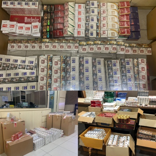 Bea Cukai Batam Amankan Ratusan Ribu Batang Rokok Ilegal