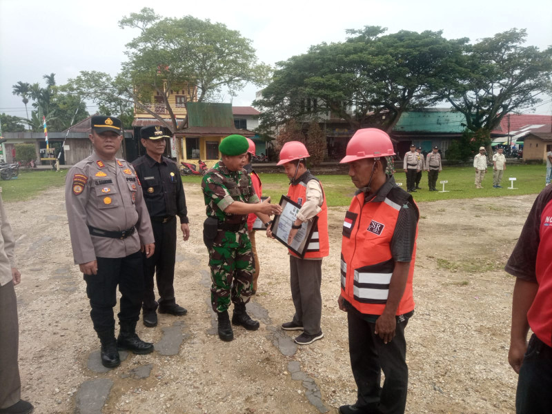 Danramil 03/Tpl Beserta Anggota Ikuti Kegiatan Apel Kesiap Siagaan Karhutla