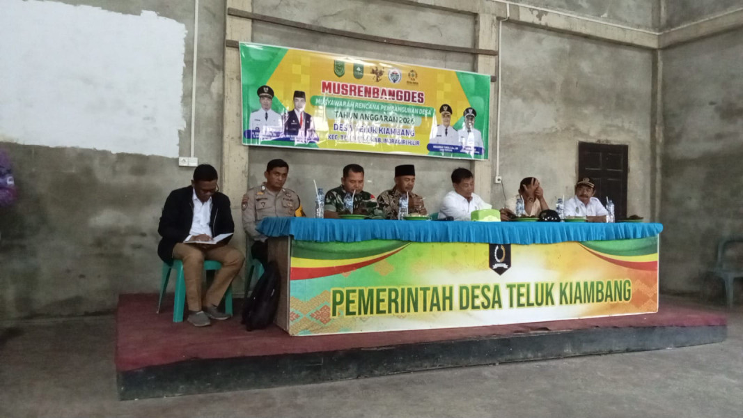 Babinsa Koramil 03/Tpl Serka N. Sipayung Hadiri Musrenbang RKPD Tahun 2026 Desa Teluk Kiambang