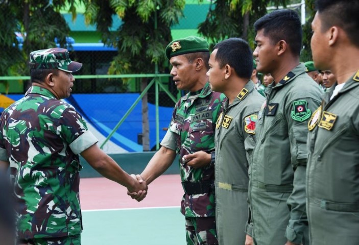 153 Prajurit TNI Kogasgabpad Palu Kembali ke Satuannya