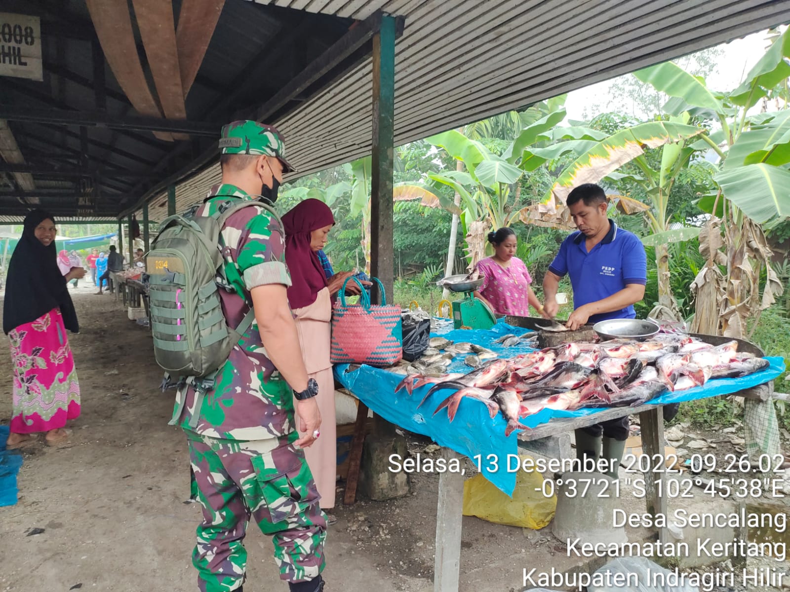 Rutin Sosialisasi dan Penegakan Prokes Di Wilayah Binaan Bersama Babinsa Koramil 09/Kemuning