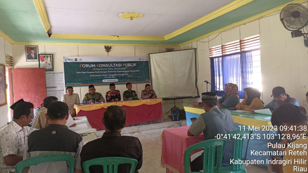 Danramil 07/Reteh Dampingi Rapat FKP Dalam Program Program Perlindungan Sosial dan Pemberdayaan Masyarakat