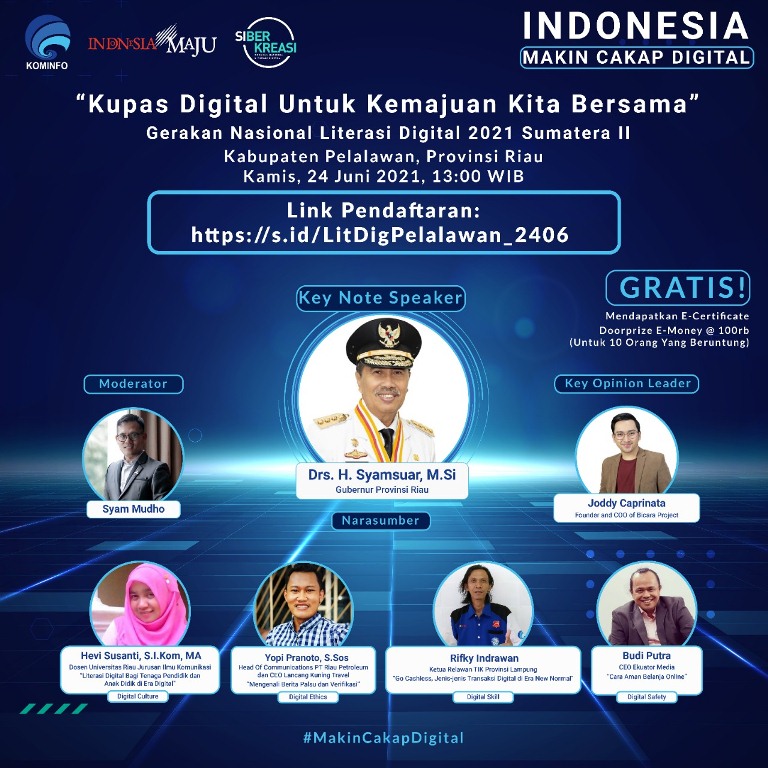 Program Kementerian Kominfo, Edukasi Masyarakat Melalui Kegiatan Literasi Digital di Pelalawan