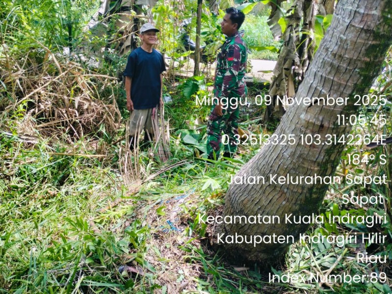 Koramil 04/Kuindra Secara Rutin Lakukan Patroli Tapal Batas untuk Cegah Karhutla