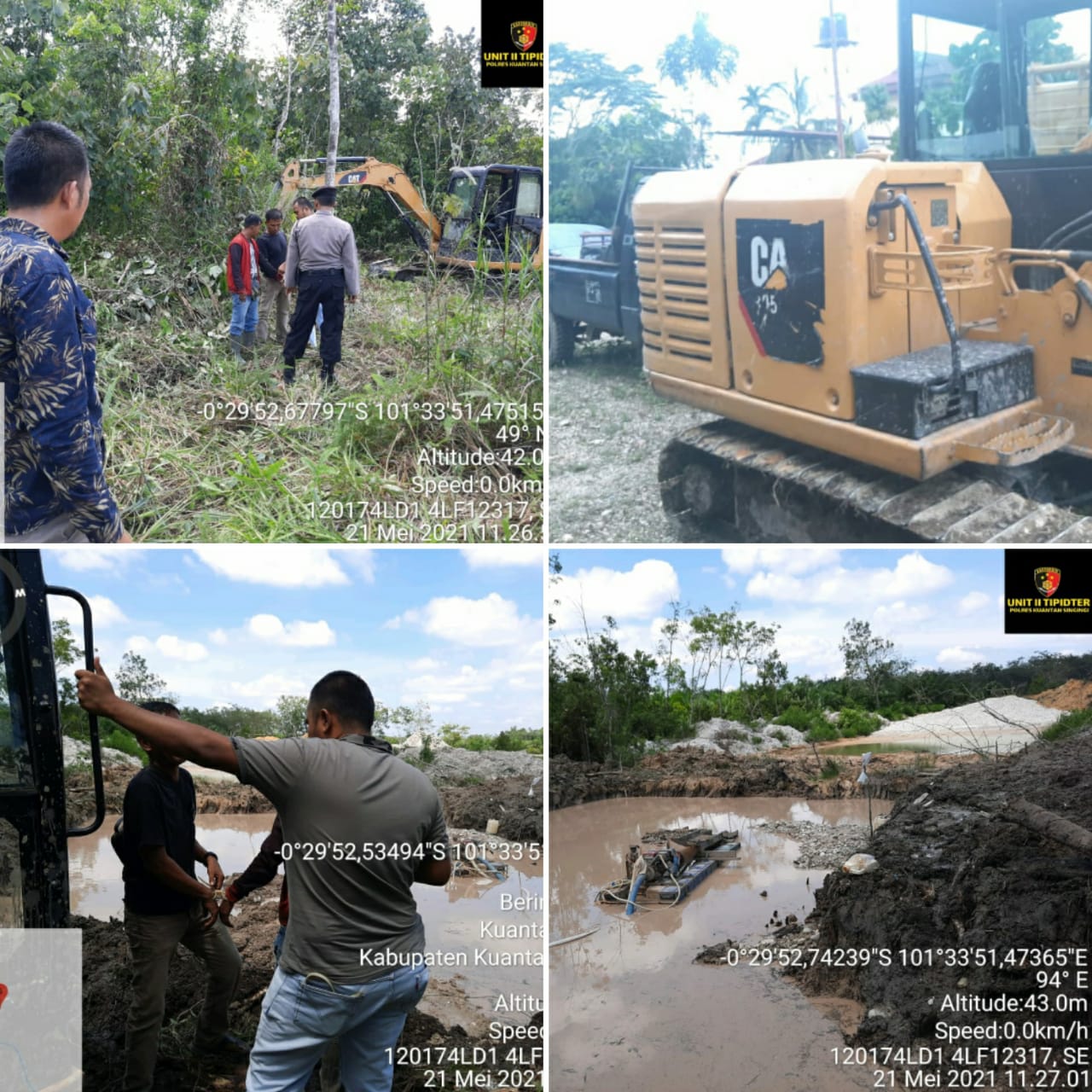 Polres Kuansing Amankan Dua Tersangka PETI