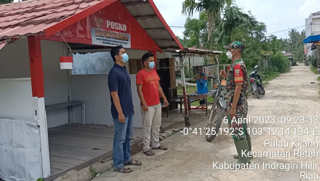 Sosialisasi Karhutla dan Bahaya Narkoba Bersama Koramil 07/Reteh