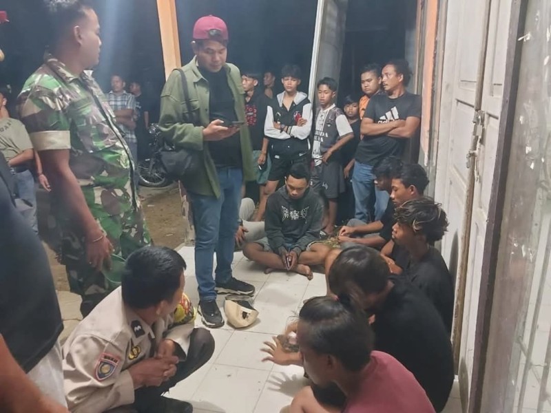 BPD dan Pemuda Desa Talang Jangkang Bersama Polisi serta TNI Berantas Balap Liar