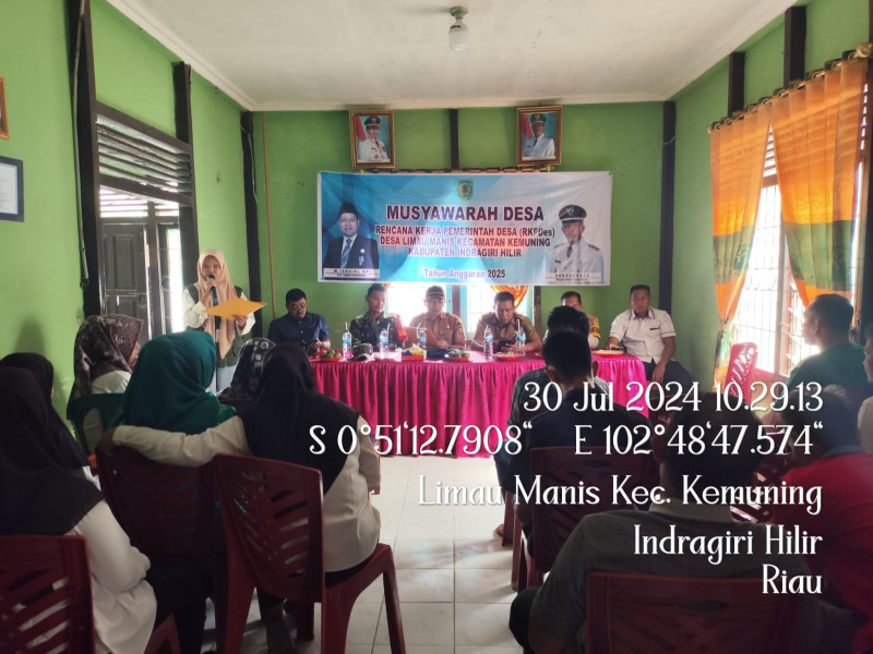 Danramil 09/Kmg Ikuti Musyawarah Desa Dalam RKPDES Limau Manis
