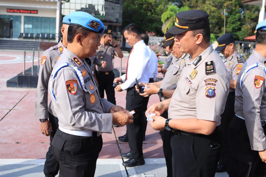 Propam Polda Riau Laksanakan Penegakan Ketertiban dan Disiplin Personel Polres Inhil