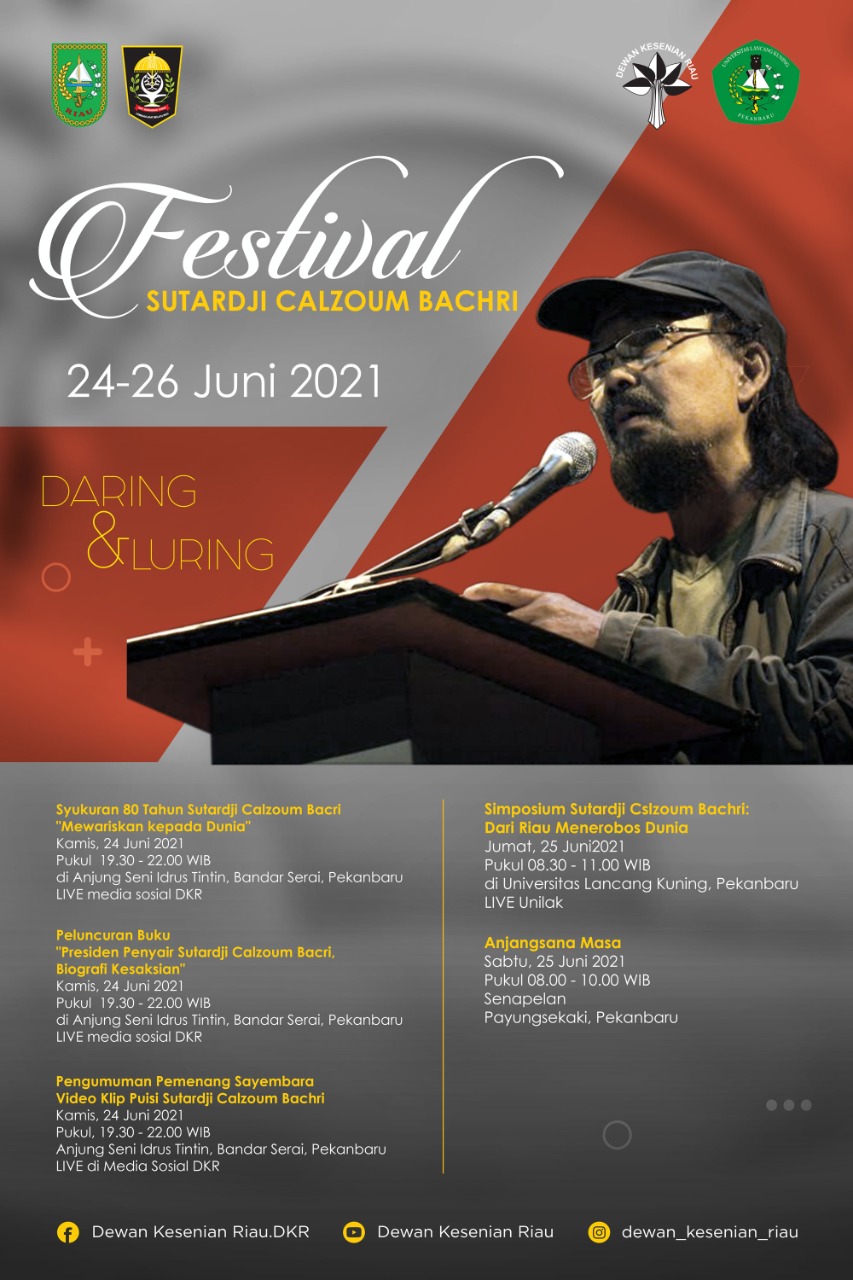 DKR dan Unilak Selenggarakan Festival Sutardji Calzoum Bachri 