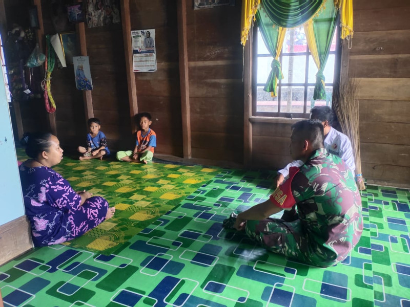 Ciptakan Hubungan Baik dan Harmonis Bersama Koramil 07/Reteh Melalui Komsos