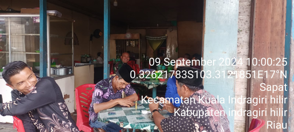 Melalui Komsos, Babinsa Koramil 04/Kuindra Harap Dapat Jalankan Nilai-nilai Pancasila