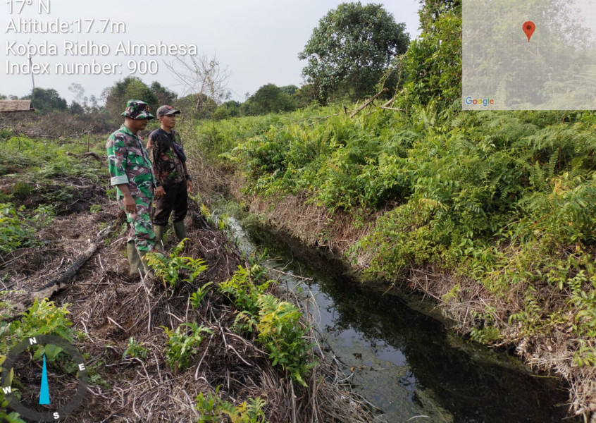Babinsa Koramil 05/GAS Kopda Ridho Patroli Di Lahan Terbuka Area PT.MSK Wilayah Binaan