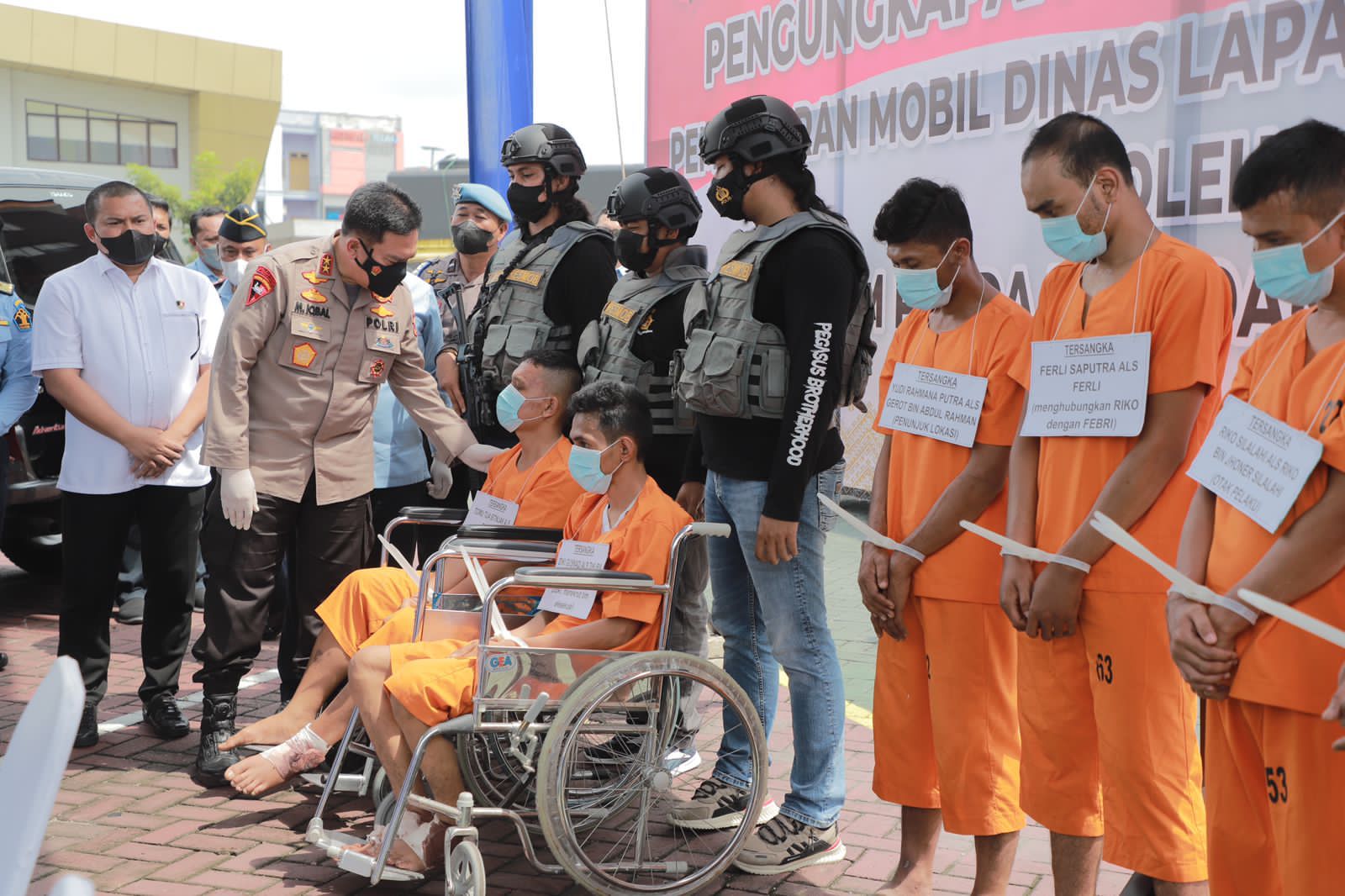 Tim Jatanras Ditreskrimum Polda Riau, Ringkus 8 Pembakar Mobil Dinas Lapas Kelas II Pekanbaru