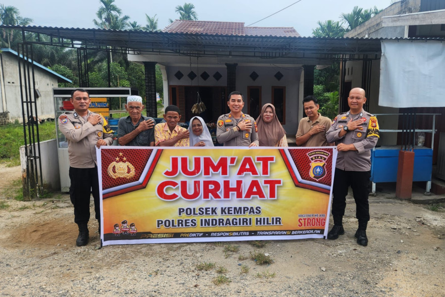 Kapolsek Kempas Gelar Jumat Curhat Bersama Lansia, Awal Tahun 2025, Wujudkan Kamtibmas Kondusif