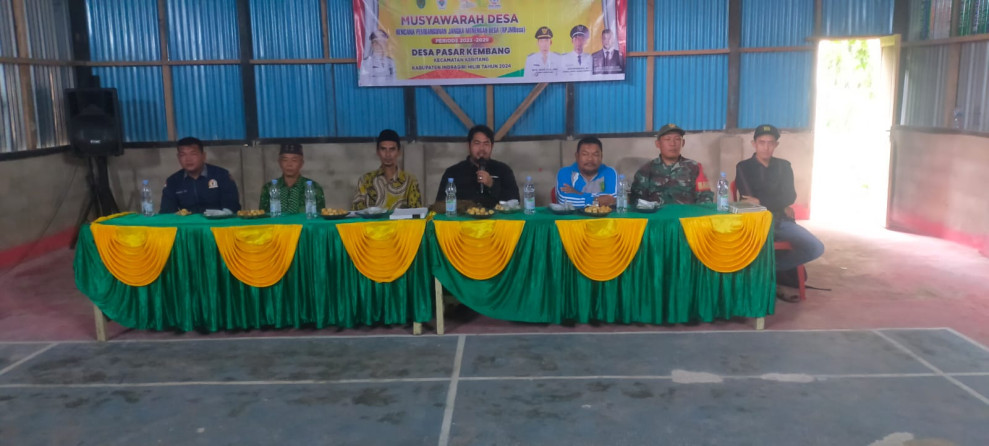 Upaya Penurunan, Danramil 09/Kemuning Lakukan Musrembangdes dan Rembuk Stunting