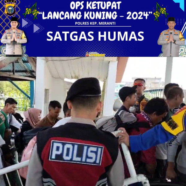 Polres Meranti Lakukan Pelayanan dan Pengecekan Pemudik Angkutan Jalur Laut Polres Meranti Lakukan Pelayanan dan Pengecekan Pemudik Angkutan Jalur Laut