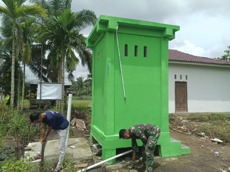 TMMD ke-123: Pembangunan MCK di Desa Karya Tunas Jaya Meningkatkan Kualitas Hidup Masyarakat