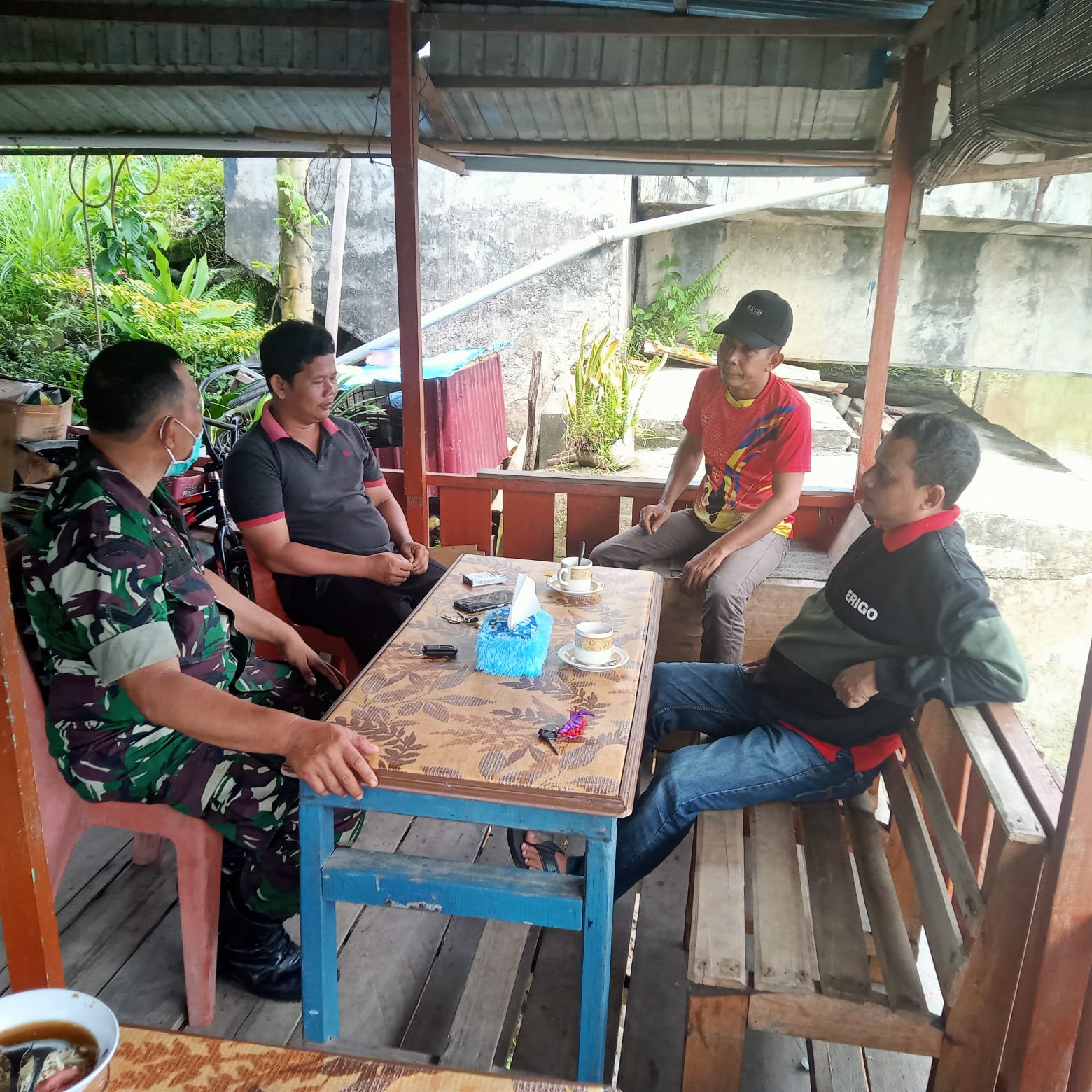 Komsos Babinsa 03/Tempuling Dengan Tomas Sebagai Deteksi Dini & Cegah Dini Perkembangan Diwilayah