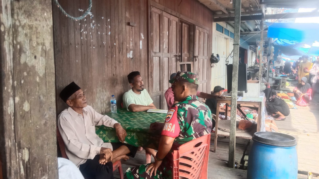 Babinsa Koramil 05/GAS Kopda Umar Nasution Rutin Laksanakan Komsos Bersama Warga Binaan