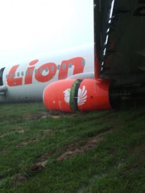 Pesawat Lion Air Tergelincir di Pontianak