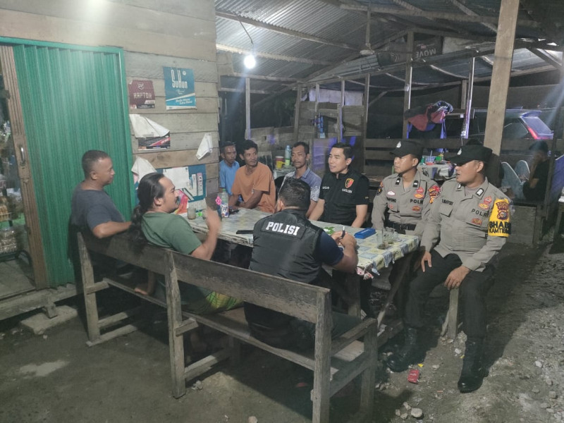 Polsek Kempas Cek dan Kontrol Ronda Kampung, Cegah Gangguan Kamtibmas Jelang Pemilu 2024