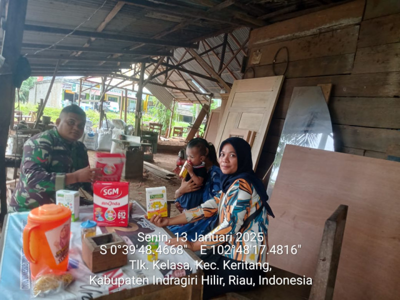 Babinsa Peduli: Peninjauan Stunting di Wilayah Koramil 09/Kemuning