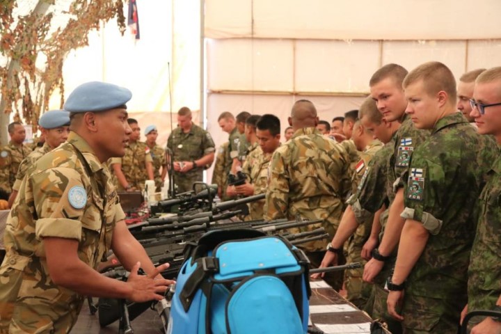 Satgas Indobatt dan Battalion Finlandia Gelar Latihan Bersama di Lebanon