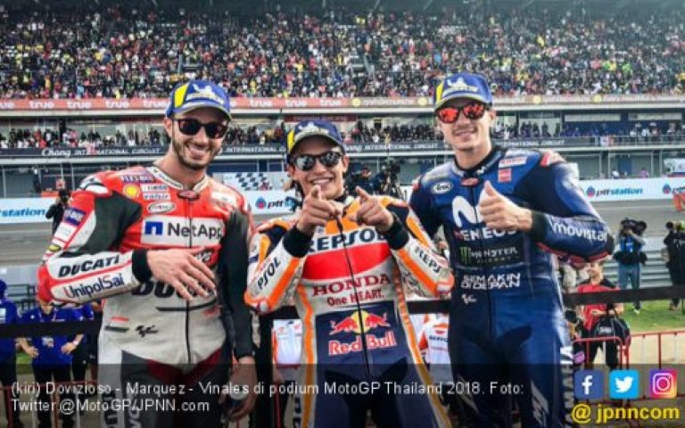 MotoGP Thailand: Marquez Bikin Penonton Bergemuruh