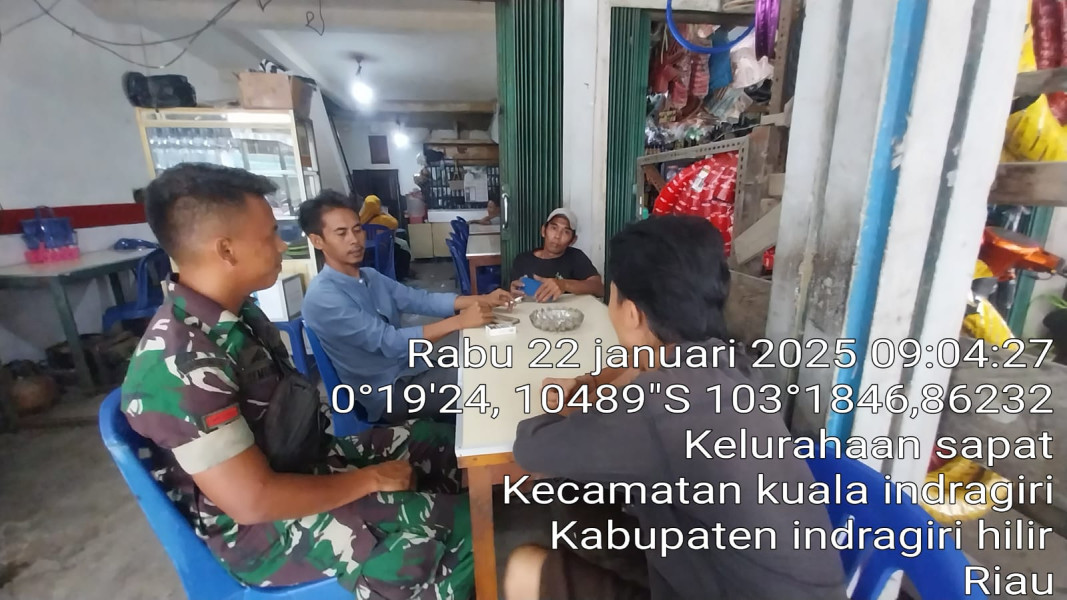 Komsos Babinsa Koramil 04/Kuindra: Mengukuhkan Semangat Bhinneka Tunggal Ika di Masyarakat