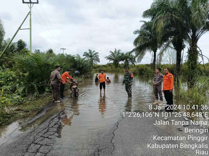 Laporan Pusdalops-PB Talang Muandau, Akses Jalan Jendral Sudirman Desa Koto Pait Beringin Terendam Banjir