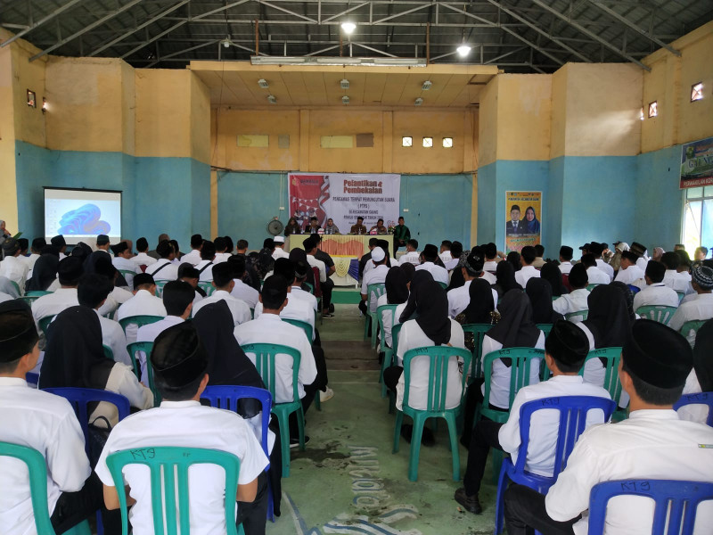 Kapolsek Iptu.Andrianto.S.H.M.H Saat Hadiri Pelantikan PTPS Harap Jadilah Pengawas Profesional